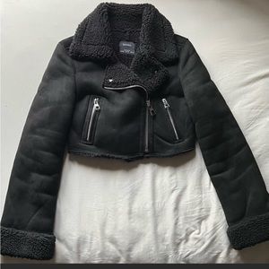 ❤️‍🔥Faux Fur Leather Shearling Biker Jacket❤️‍🔥